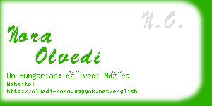 nora olvedi business card